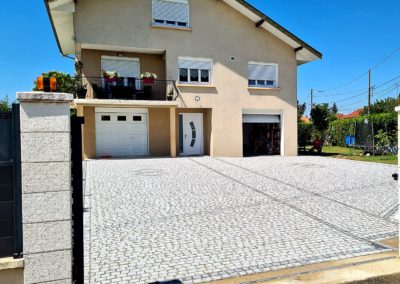 Cour en paves granit a Chalon sur Saone